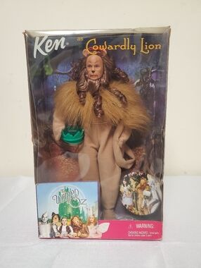 Mattel 1999 Barbie Ken As The Cowardly Lion The Wizard of Oz
